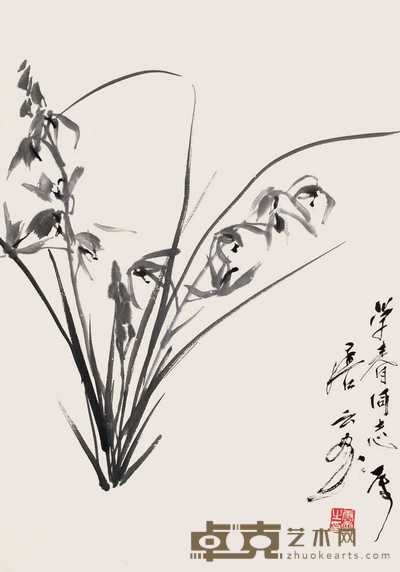 唐云 清香 立轴 51×35cm
